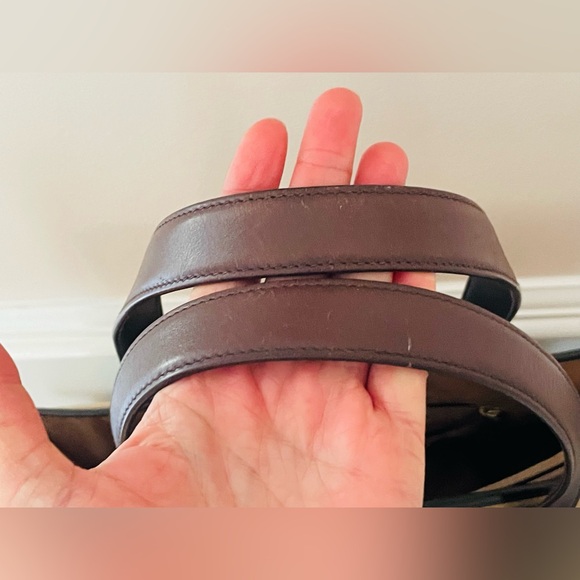 Timeless Classic Y2K Ralph Lauren Khaki Canvas And Dark Brown Leather Large Tote - Picture 15 of 15